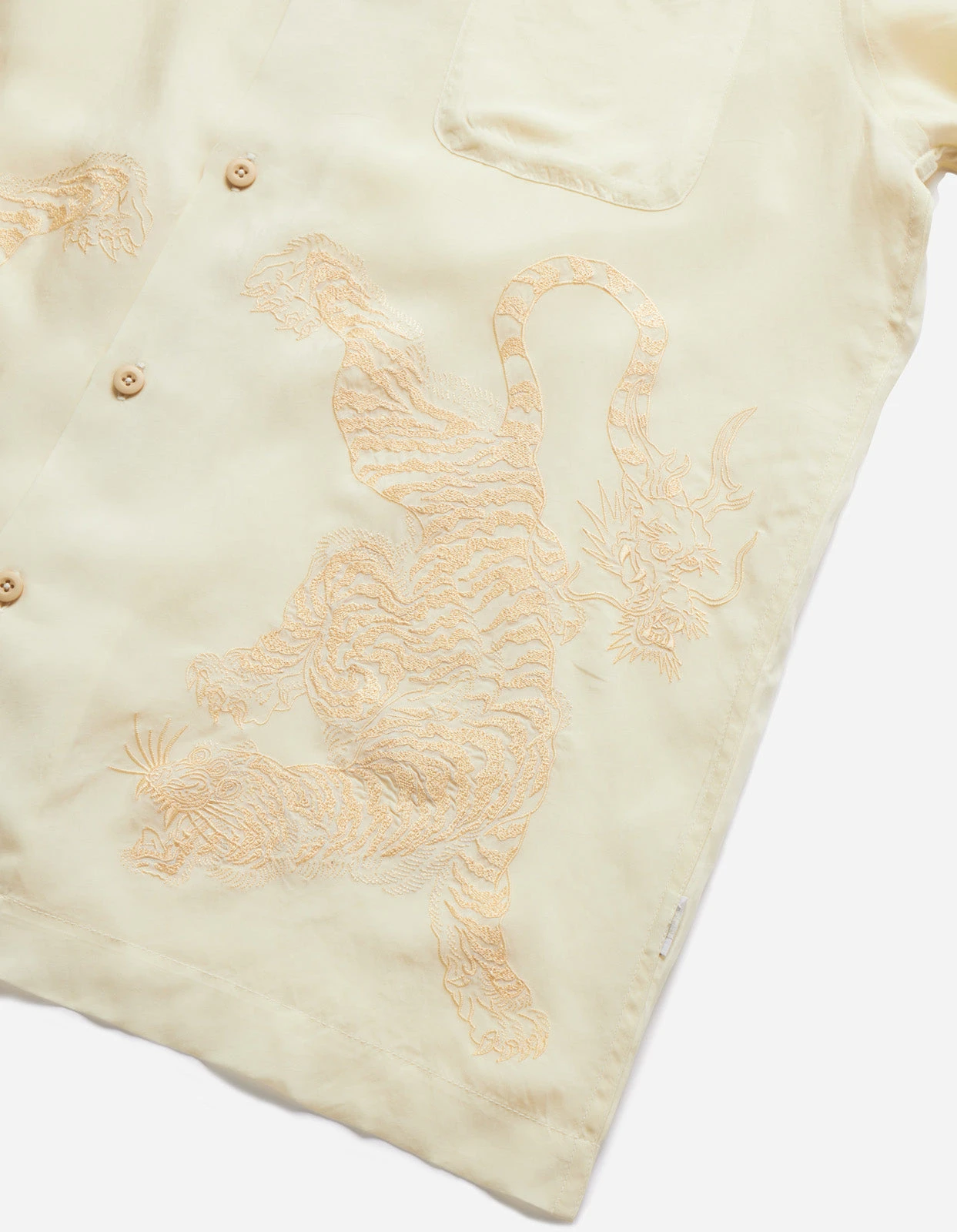 Maharishi 5100 Take Tora Summer Shirt Ecru 6 Maharishi 5100 Take Tora Summer Shirt Ecru - Image 6