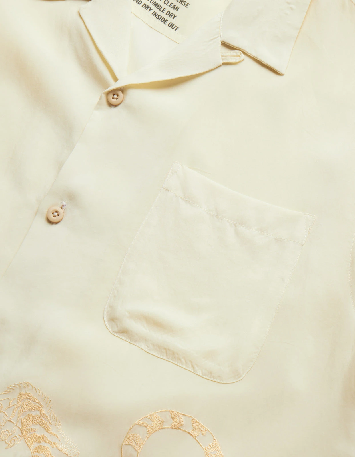 Maharishi 5100 Take Tora Summer Shirt Ecru 8 Maharishi 5100 Take Tora Summer Shirt Ecru - Image 8