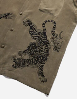 Maharishi 5100 Take Tora Summer Shirt Olive OG-107F 17 Maharishi 5100 Take Tora Summer Shirt Olive OG-107F -Maharishi Shop 5100 olive 30