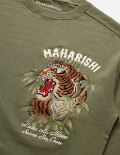 Maharishi 5101 Maha Tiger Embroidered Crew Olive OG-107F 14 Maharishi 5101 Maha Tiger Embroidered Crew Olive OG-107F -Maharishi Shop 5101 olive 30