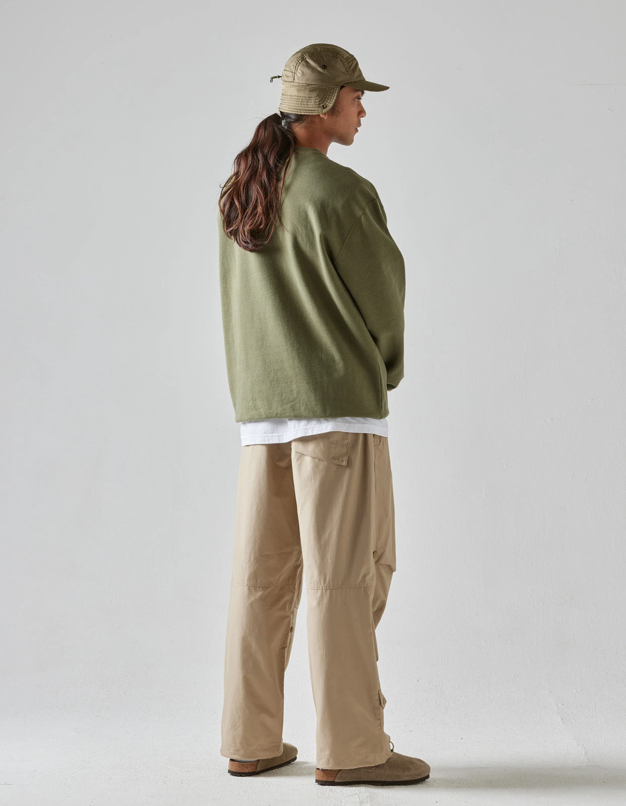 Maharishi 5101 Maha Tiger Embroidered Crew Olive OG-107F 4 Maharishi 5101 Maha Tiger Embroidered Crew Olive OG-107F - Image 4