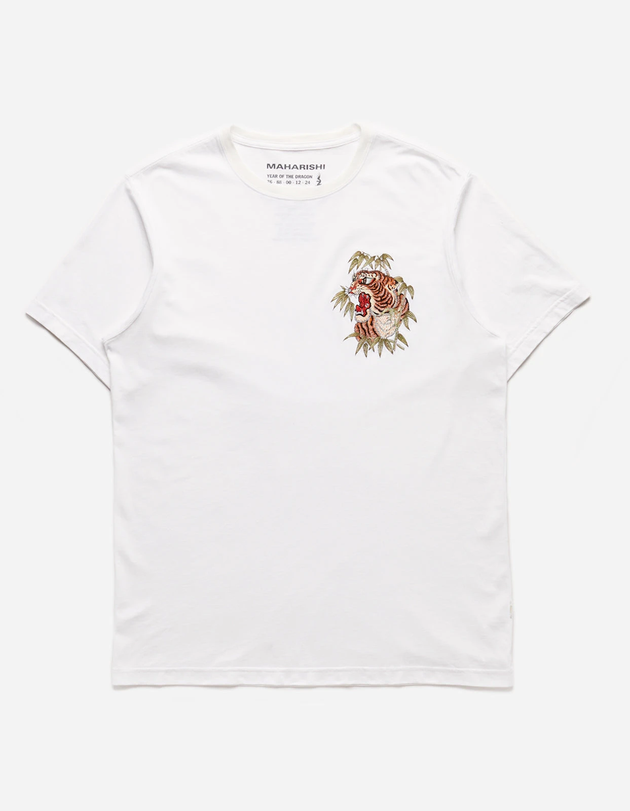 Maharishi 5102 Maha Tiger T-Shirt White 1 Maharishi 5102 Maha Tiger T-Shirt White