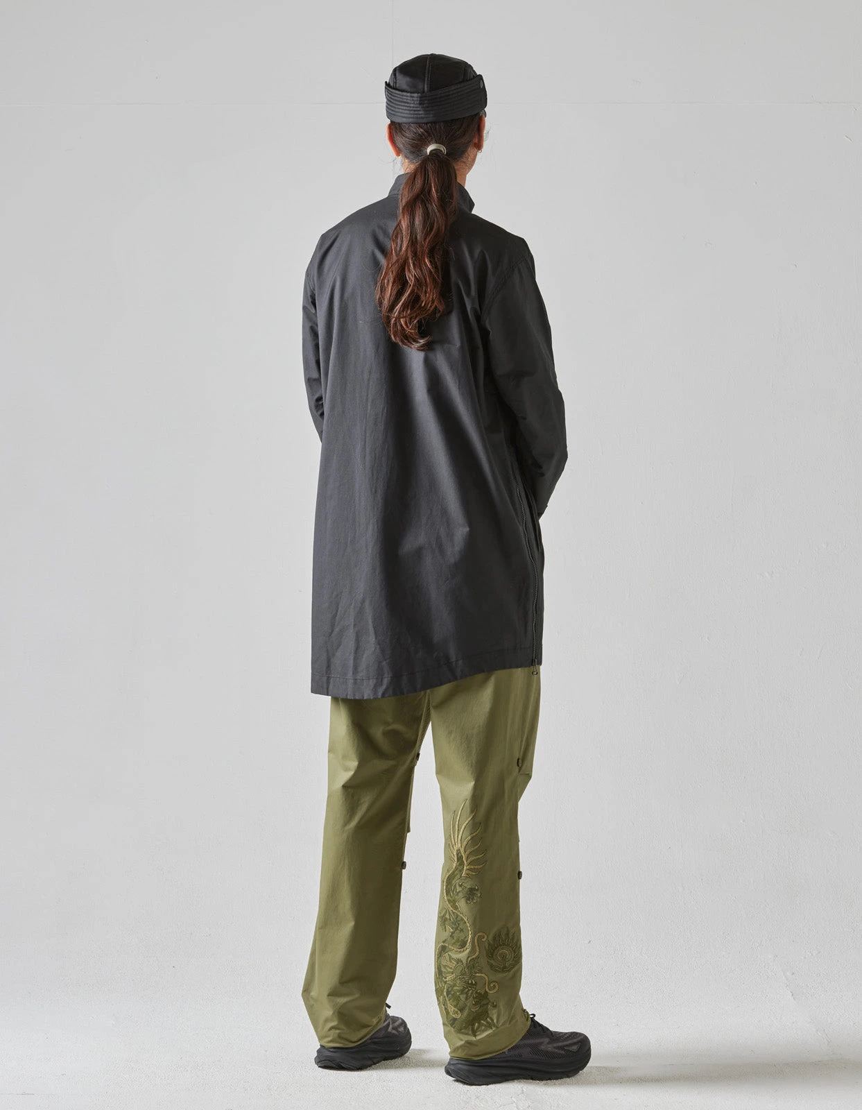 Maharishi 5107 Long Zipped Kurta Shirt Black 4 Maharishi 5107 Long Zipped Kurta Shirt Black - Image 4