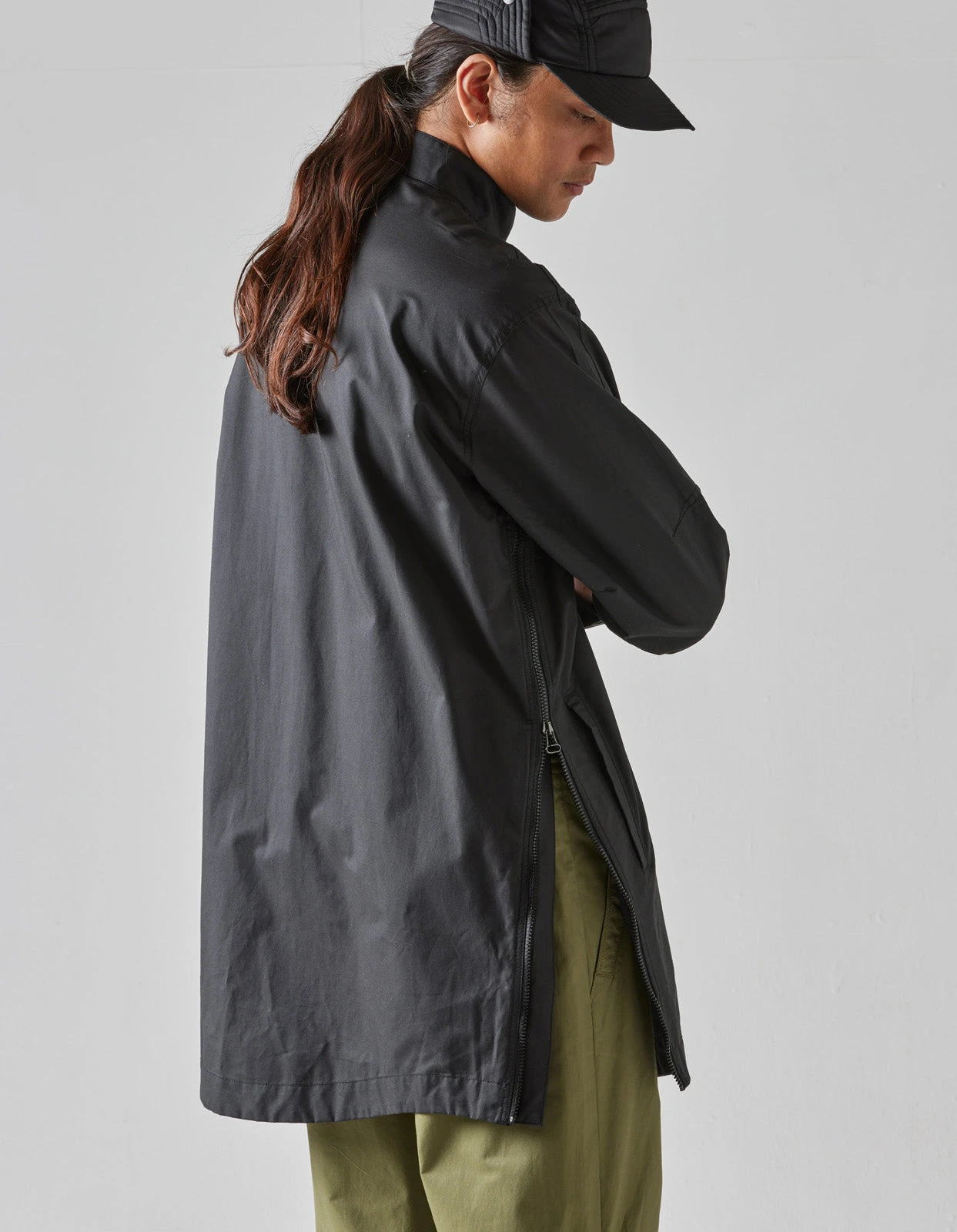 Maharishi 5107 Long Zipped Kurta Shirt Black 2 Maharishi 5107 Long Zipped Kurta Shirt Black - Image 2