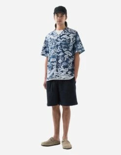 Maharishi 5114 Noragi Loose Asym Track Shorts Indigo -Maharishi Shop 5114 navy 70