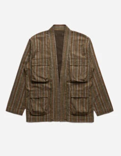 Maharishi 5118 Wagara Stripe Summer Kimono Olive