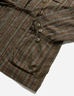 Maharishi 5118 Wagara Stripe Summer Kimono Olive -Maharishi Shop 5118 olive 40 Green