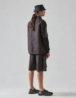 Maharishi 5120 Hemp Asym Monk Shirt Black 13 Maharishi 5120 Hemp Asym Monk Shirt Black -Maharishi Shop 5120 black 5117 black 60