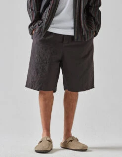 Maharishi 5121 Dragon Bamboo Hemp Track Shorts Black -Maharishi Shop 5121 black 80