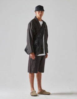 Maharishi 5121 Dragon Bamboo Hemp Track Shorts Black -Maharishi Shop 5121 black bag 5118 black 50