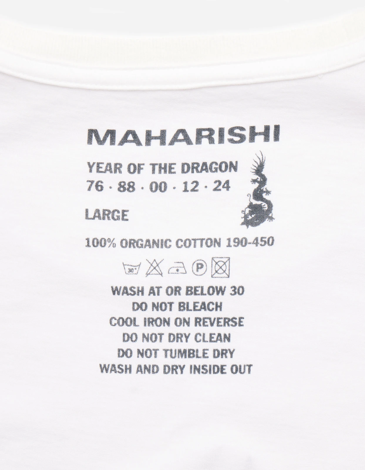 Maharishi 5125 Original Dragon T-Shirt White 5 Maharishi 5125 Original Dragon T-Shirt White - Image 5