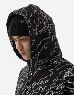 Maharishi 5130 Maha Basquiat Camo Hooded Sweat Black -Maharishi Shop 5130 black 70