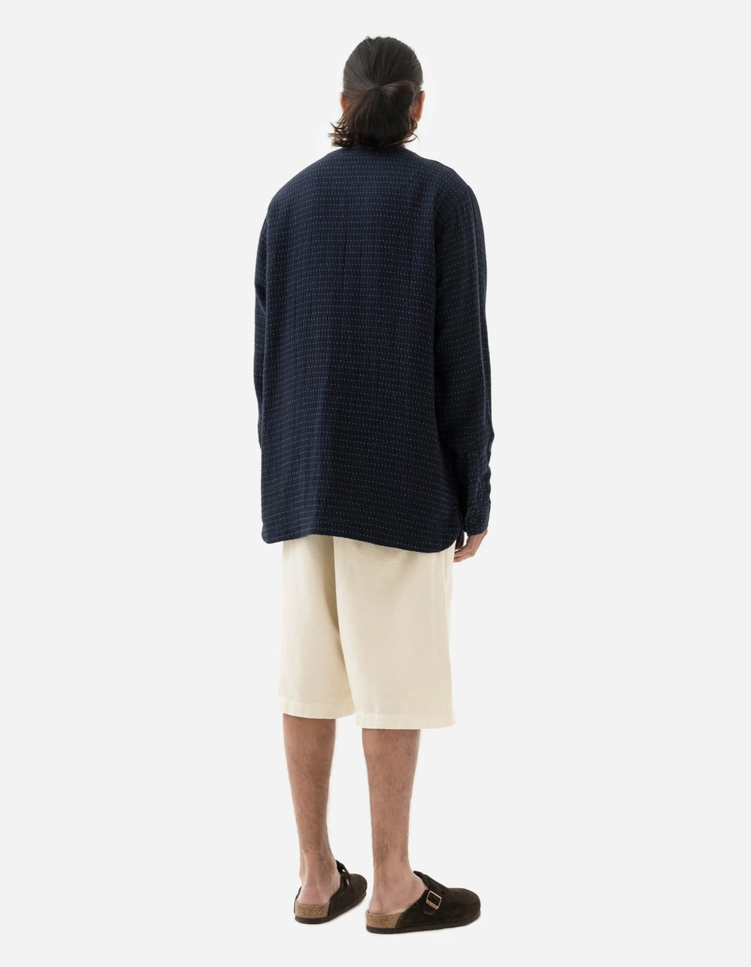 Maharishi 5132 Noragi Cargo Kurta Shirt Indigo 4 Maharishi 5132 Noragi Cargo Kurta Shirt Indigo - Image 4