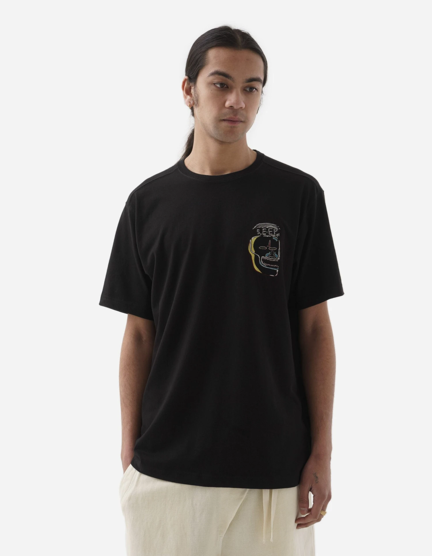 Maharishi 5141 Maha Basquiat 5.EEP T-Shirt Black 2 Maharishi 5141 Maha Basquiat 5.EEP T-Shirt Black - Image 2