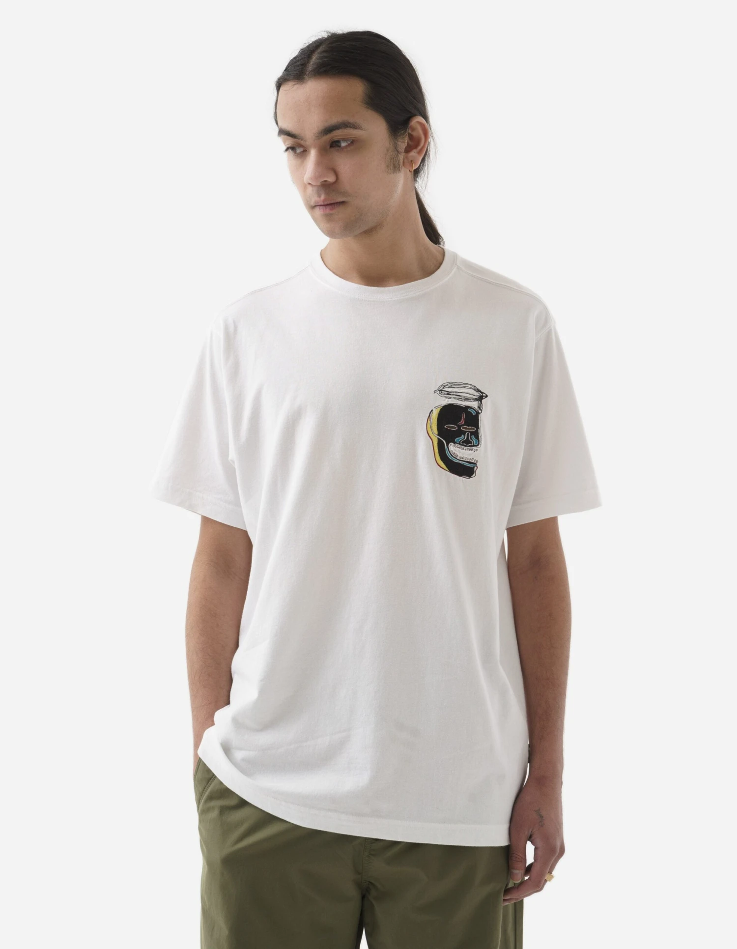 Maharishi 5141 Maha Basquiat 5.EEP T-Shirt White 2 Maharishi 5141 Maha Basquiat 5.EEP T-Shirt White - Image 2