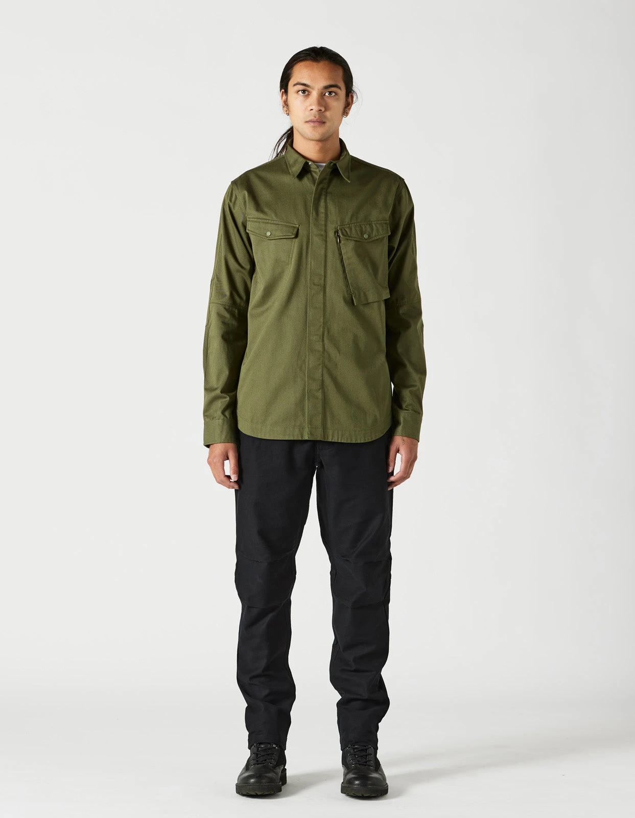 Maharishi 7028 MILTYPE Organic Custom Shirt Olive OG-107F 2 Maharishi 7028 MILTYPE Organic Custom Shirt Olive OG-107F - Image 2