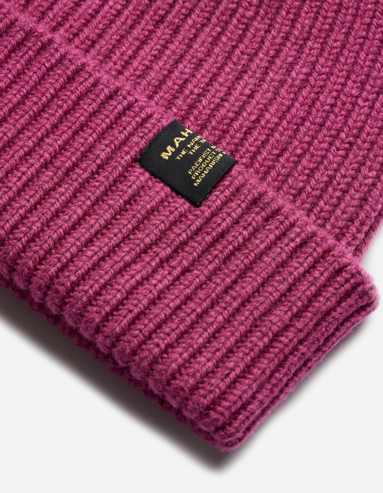 Maharishi 9153 MILTYPE Wool Beanie Murasaki Purple 4 Maharishi 9153 MILTYPE Wool Beanie Murasaki Purple - Image 4