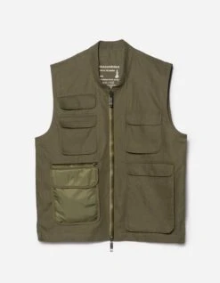 Maharishi 5201 Hemp Utility Vest Olive OG-107F