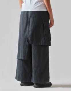 Maharishi 4588 Asym Cargo Hakama Pants Black -Maharishi Shop AW23 LOOK 13 4588 black 70 Green