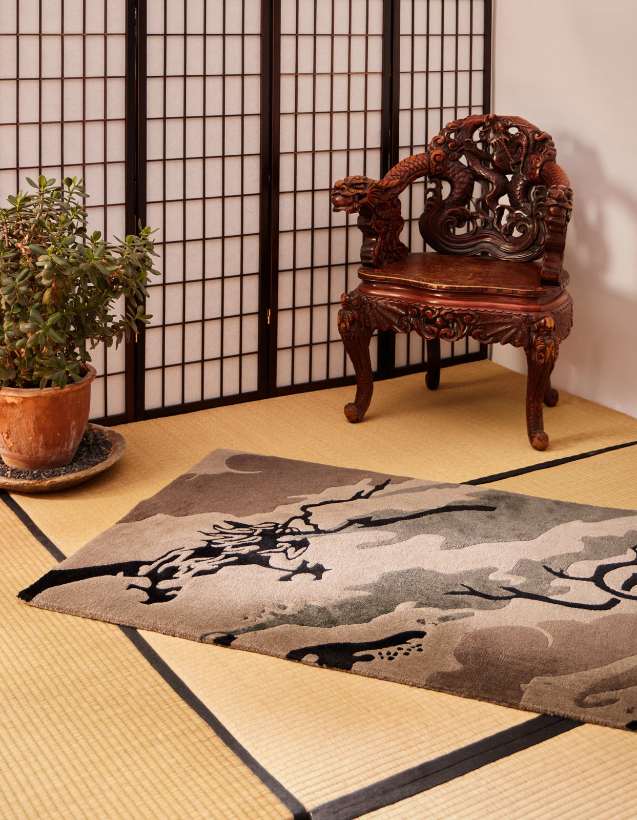 Maharishi 2159 DPM: Bonsai Forest Rug Small Night 2 Maharishi 2159 DPM: Bonsai Forest Rug Small Night - Image 2
