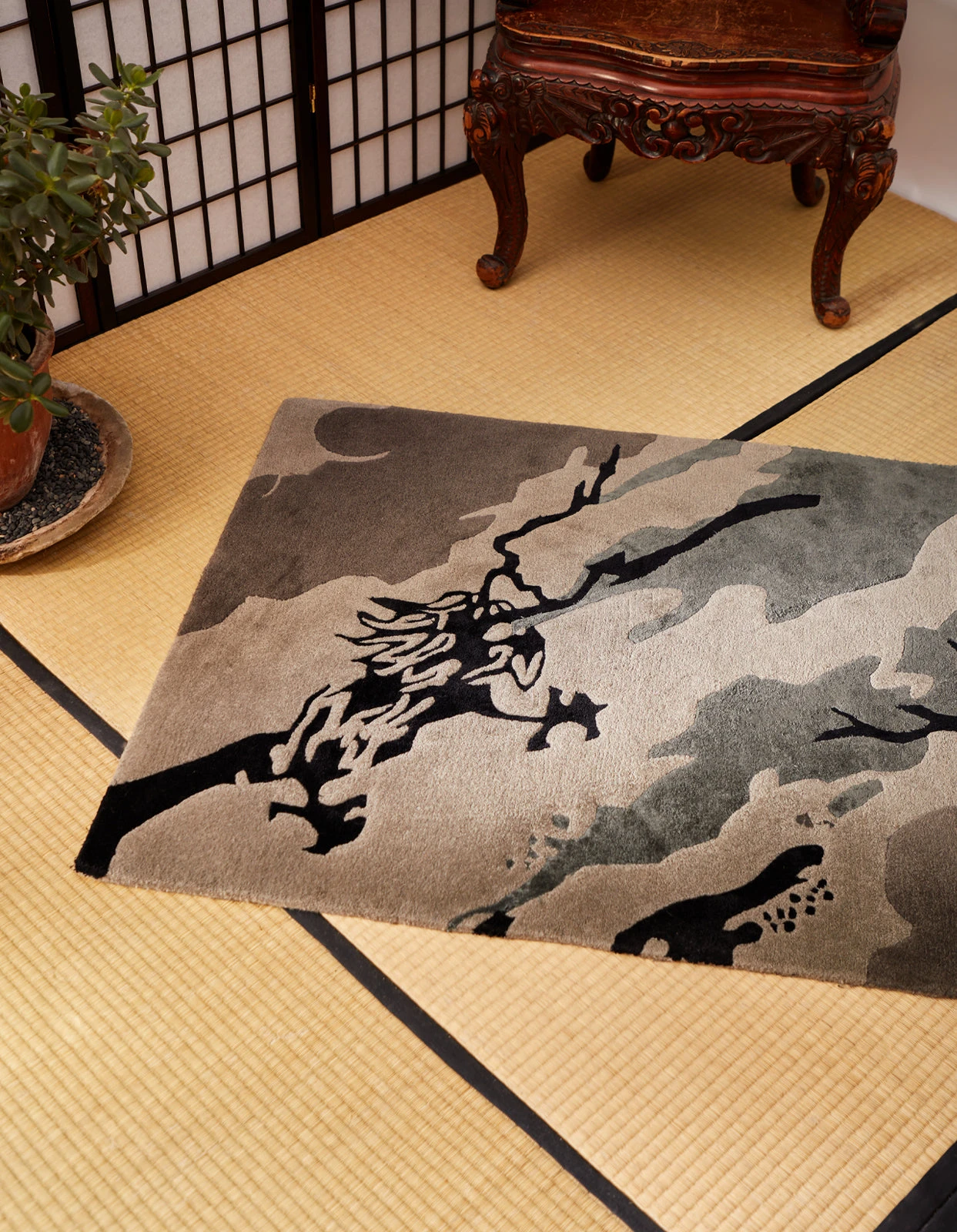 Maharishi 2159 DPM: Bonsai Forest Rug Small Night 3 Maharishi 2159 DPM: Bonsai Forest Rug Small Night - Image 3