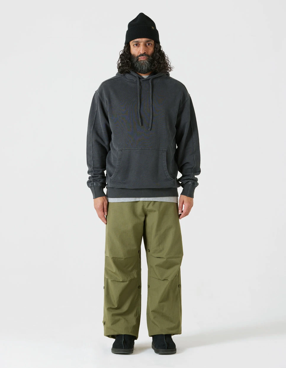 Maharishi 4146 Hemp Organic Hooded Sweat Black BLK-108F 2 Maharishi 4146 Hemp Organic Hooded Sweat Black BLK-108F - Image 2