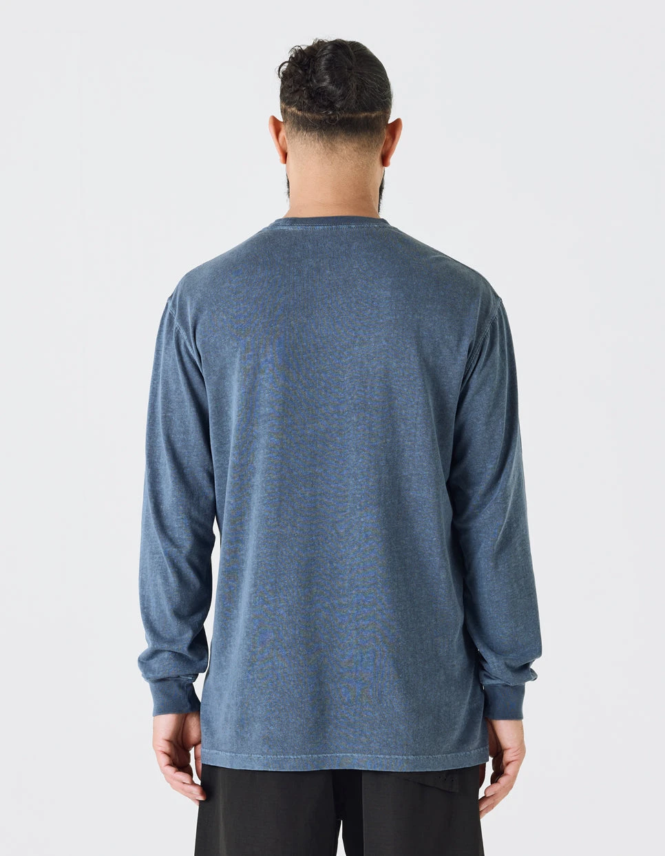 Maharishi 8010 Hemp Organic L/S Pocket T-Shirt Navy 3 Maharishi 8010 Hemp Organic L/S Pocket T-Shirt Navy - Image 3