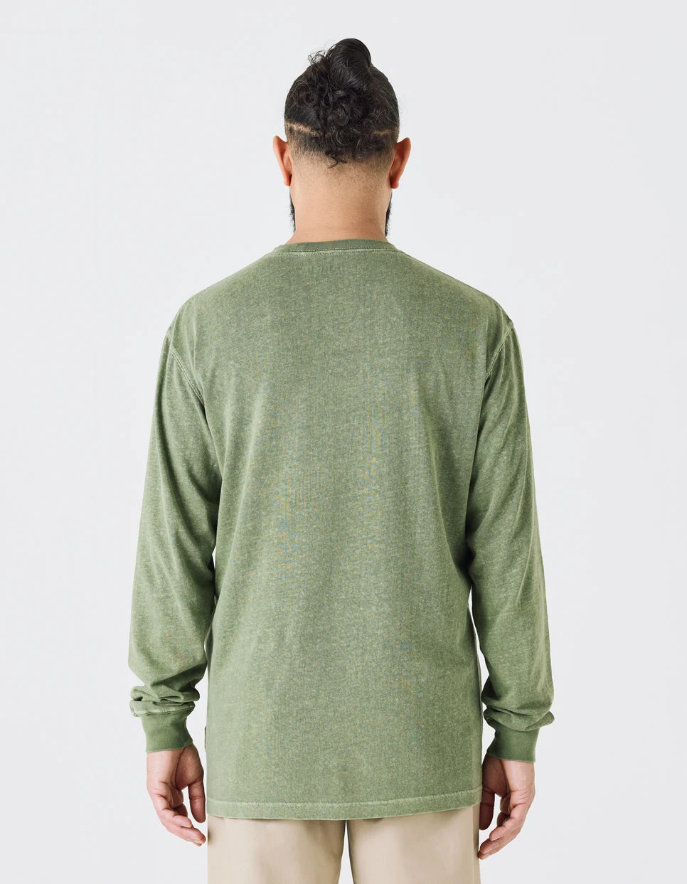 Maharishi 8010 Hemp Organic L/S Pocket T-Shirt Olive OG-107F 3 Maharishi 8010 Hemp Organic L/S Pocket T-Shirt Olive OG-107F - Image 3