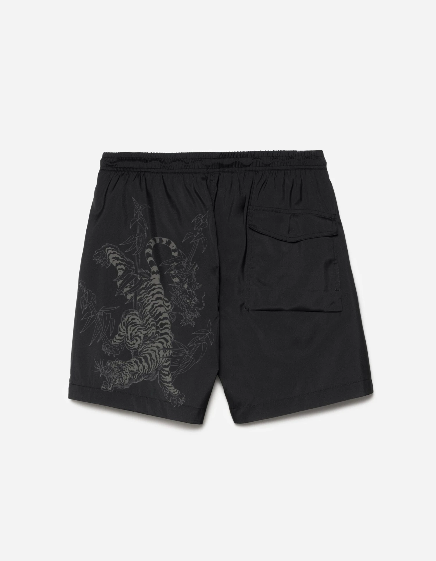 Maharishi 1274 Bamboo Tiger Swim Shorts Black 1 Maharishi 1274 Bamboo Tiger Swim Shorts Black