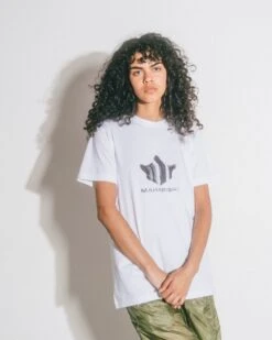 Maharishi 1259 Brushstroke Temple T-Shirt White 13 Maharishi 1259 Brushstroke Temple T-Shirt White -Maharishi Shop SummerEditRushes 1 5