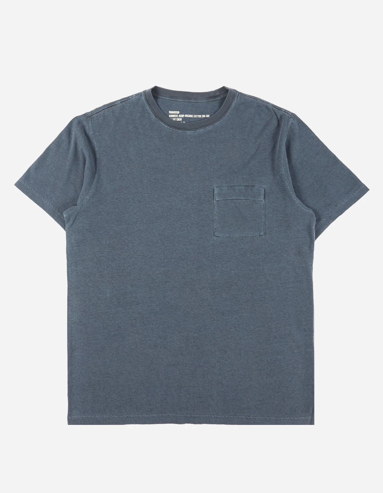 Maharishi 7021 Hemp Organic Pocket T-Shirt Navy 1 Maharishi 7021 Hemp Organic Pocket T-Shirt Navy
