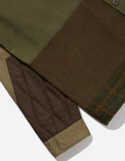 Maharishi 4084 Upcycled Utility Overshirt Olive -Maharishi Shop aw22 4084 upcycled utility overshirt olive 30