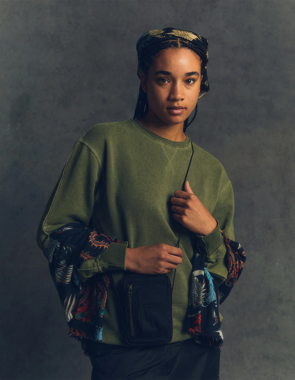 Maharishi 8011 Hemp Organic Crew Sweat Olive OG-107F 6 Maharishi 8011 Hemp Organic Crew Sweat Olive OG-107F - Image 6