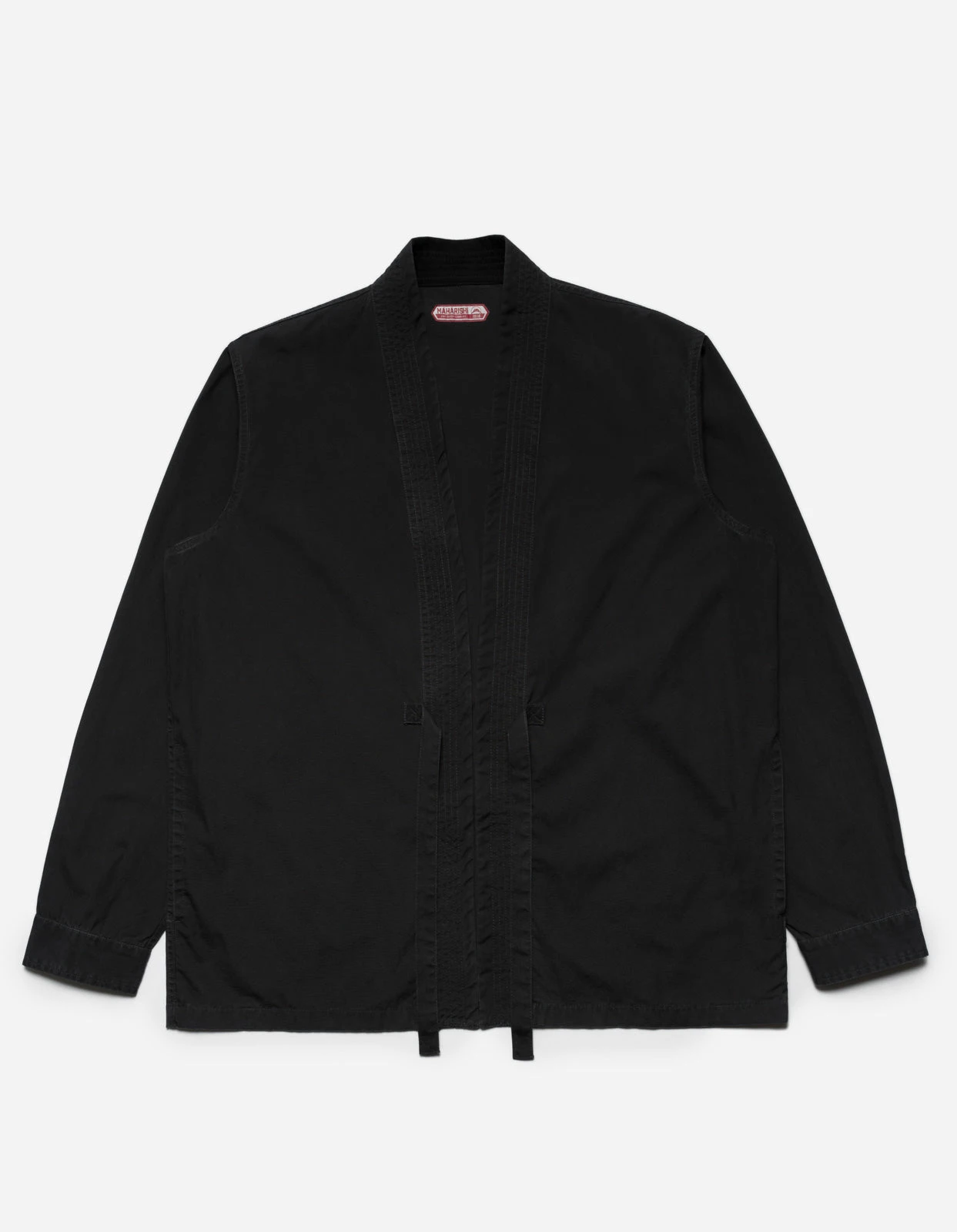 Maharishi 8190 U.S. Hanten Shirt Black BLK-108F 1 Maharishi 8190 U.S. Hanten Shirt Black BLK-108F