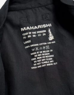 Maharishi 5201 Hemp Utility Vest Black -Maharishi Shop aw24 5201 Black 90