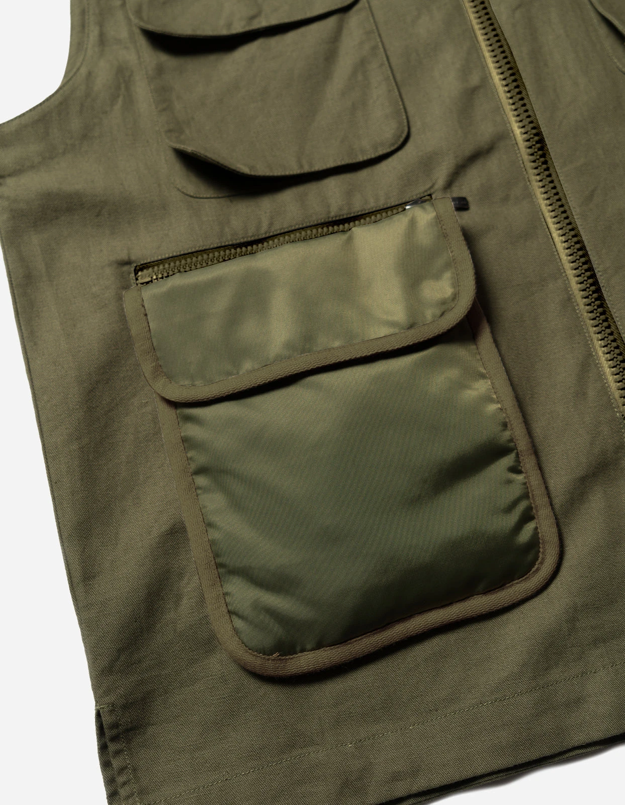 Maharishi 5201 Hemp Utility Vest Olive OG-107F 4 Maharishi 5201 Hemp Utility Vest Olive OG-107F - Image 4