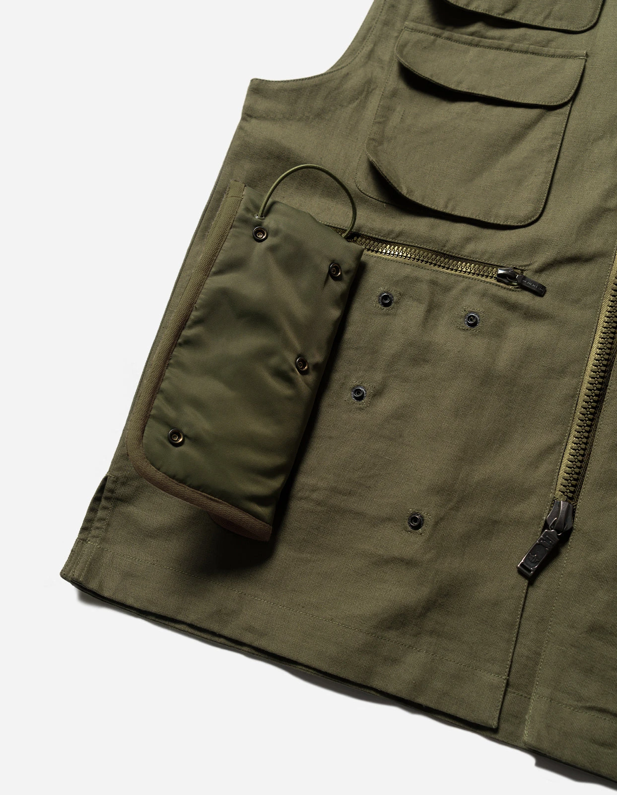 Maharishi 5201 Hemp Utility Vest Olive OG-107F 5 Maharishi 5201 Hemp Utility Vest Olive OG-107F - Image 5