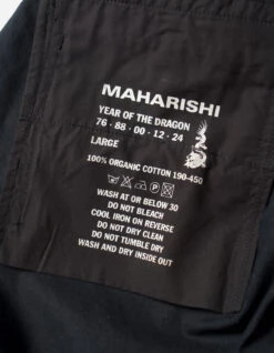 Maharishi 5208 Wagara Asym Loose Track Pants Black 28 Maharishi 5208 Wagara Asym Loose Track Pants Black -Maharishi Shop aw24 5208 Black 90