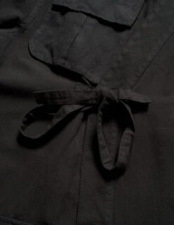 Maharishi 5210 Hemp Jungle Kimono Overshirt Black -Maharishi Shop aw24 5210 Black 30