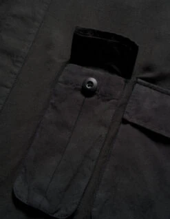 Maharishi 5210 Hemp Jungle Kimono Overshirt Black -Maharishi Shop aw24 5210 Black 50