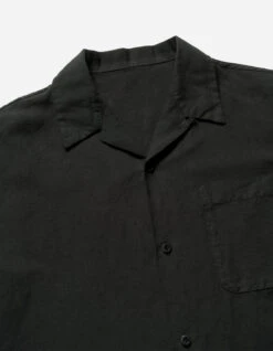 Maharishi 5211 Hemp Camp Collar Shirt Black -Maharishi Shop aw24 5211 black 30