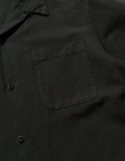 Maharishi 5211 Hemp Camp Collar Shirt Black -Maharishi Shop aw24 5211 black 40