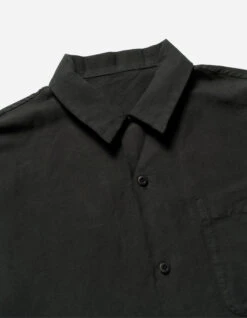 Maharishi 5211 Hemp Camp Collar Shirt Black -Maharishi Shop aw24 5211 black 50