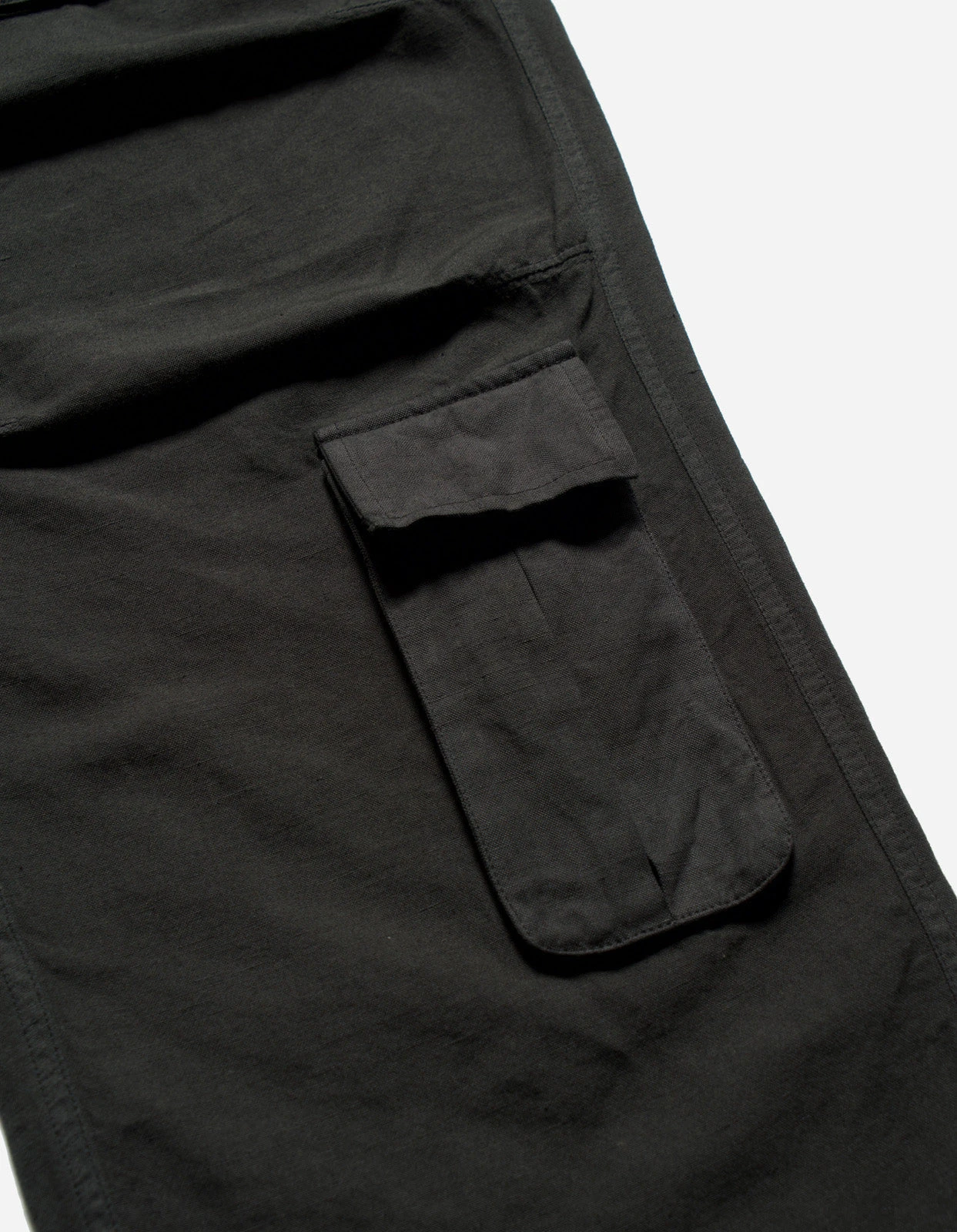 Maharishi 5213 Hemp Asym Cargo Track Pants Black 9 Maharishi 5213 Hemp Asym Cargo Track Pants Black - Image 9