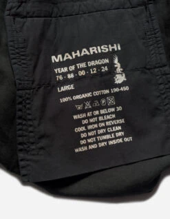 Maharishi 5213 Hemp Asym Cargo Track Pants Black 27 Maharishi 5213 Hemp Asym Cargo Track Pants Black -Maharishi Shop aw24 5213 black 92