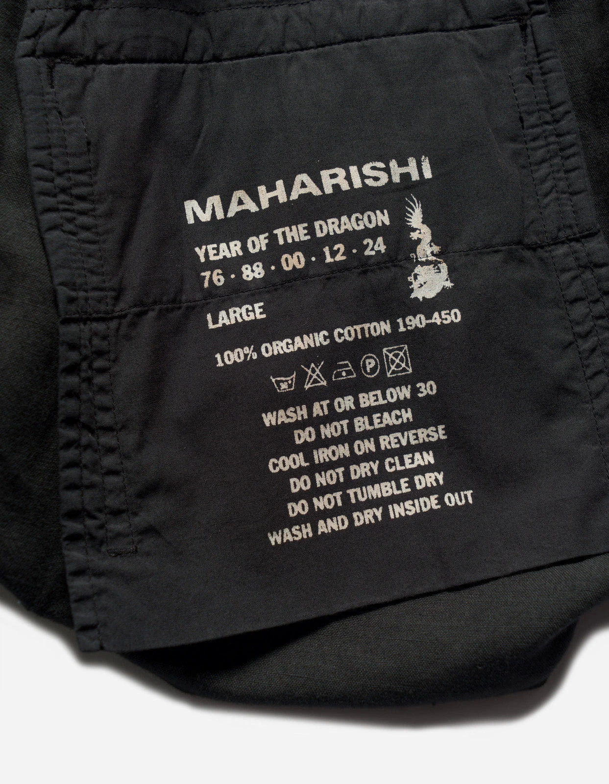 Maharishi 5213 Hemp Asym Cargo Track Pants Black 14 Maharishi 5213 Hemp Asym Cargo Track Pants Black - Image 14