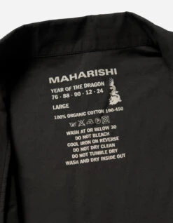 Maharishi 5219 Maha Trek Shirt Black -Maharishi Shop aw24 5219 black 80