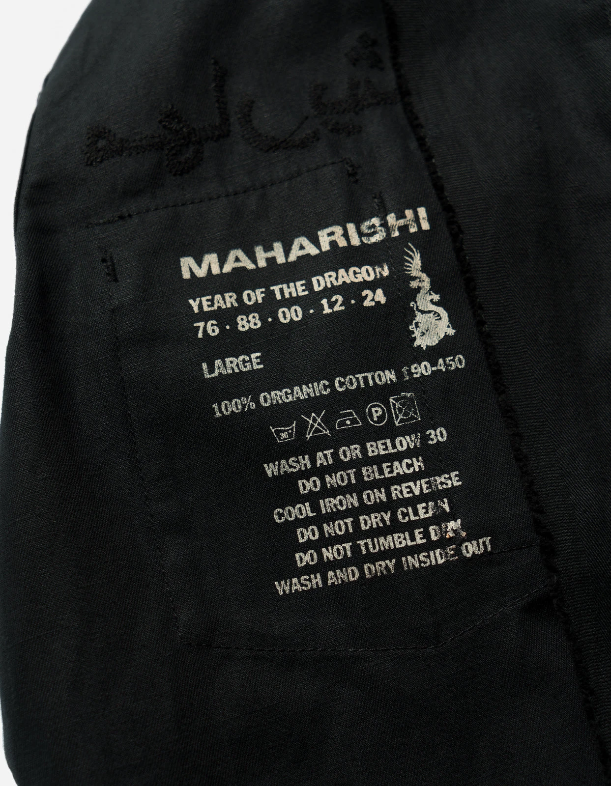 Maharishi 5237 Thar Dragon Utility Shirt Black 7 Maharishi 5237 Thar Dragon Utility Shirt Black - Image 7
