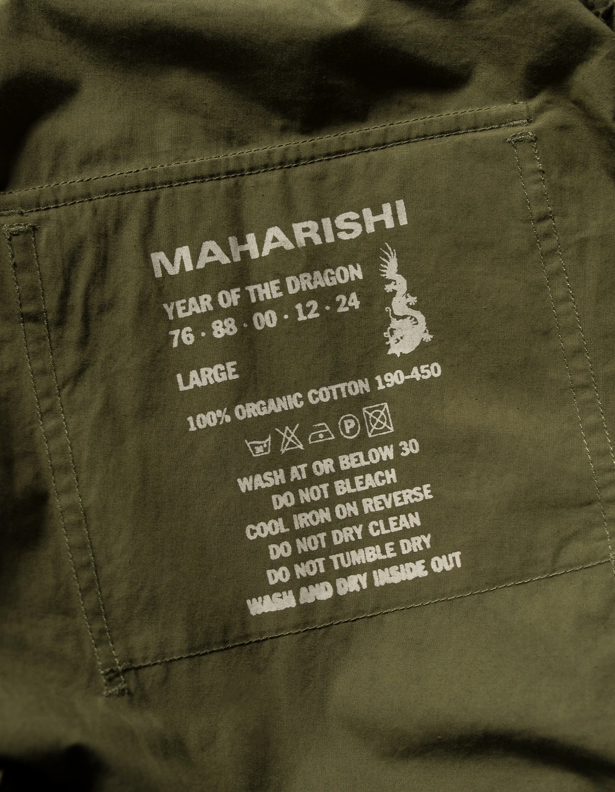 Maharishi 5238 Desert Dragon Loose Snopants Olive OG-107F 9 Maharishi 5238 Desert Dragon Loose Snopants Olive OG-107F - Image 9