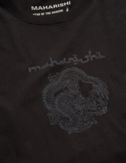 Maharishi 5242 Thar Dragon Embroidered T-Shirt Black 13 Maharishi 5242 Thar Dragon Embroidered T-Shirt Black -Maharishi Shop aw24 5242 Black 30
